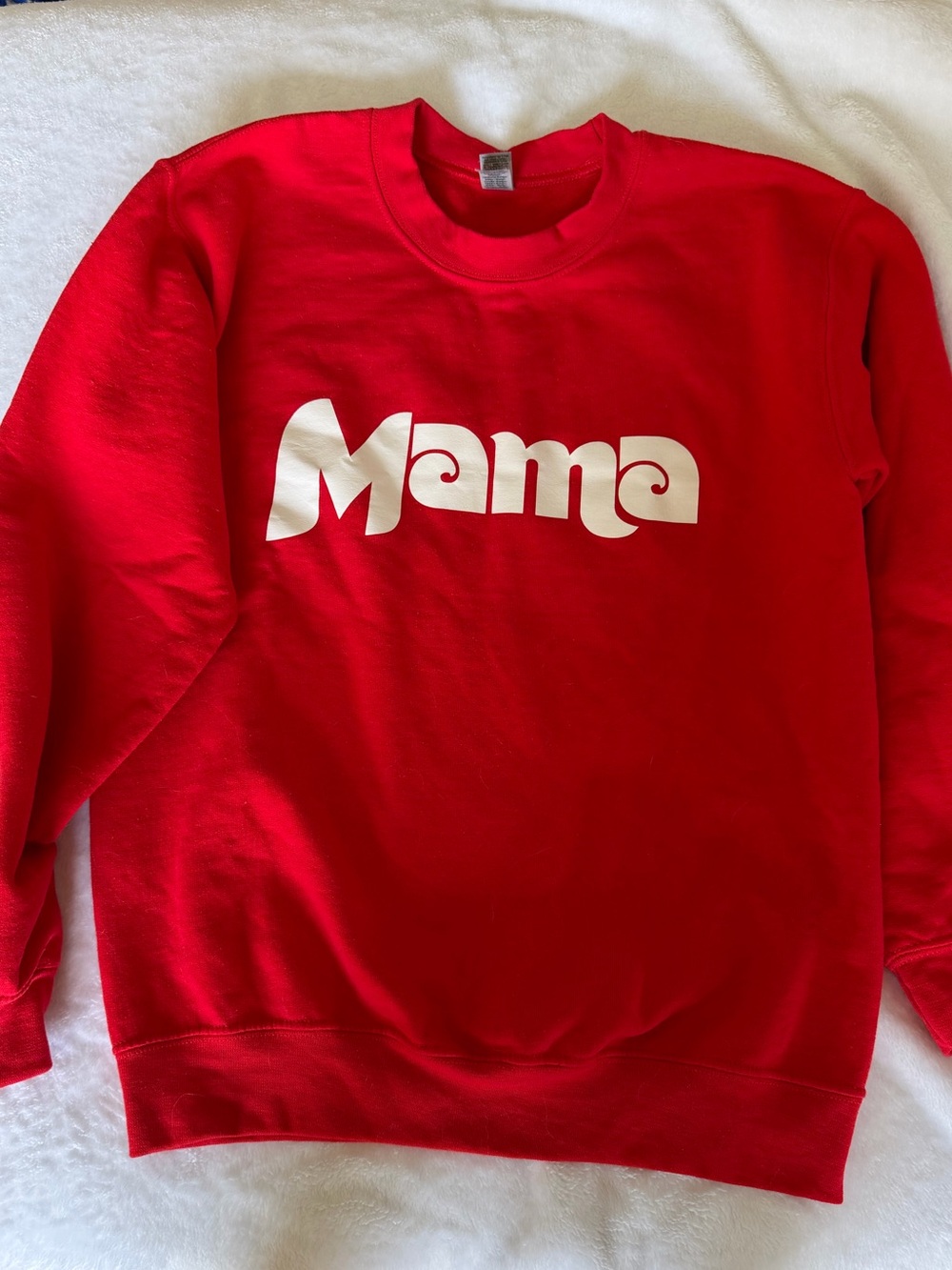 Philadelphia Phillies Mama Sweatshirt | Red Crewneck | Size Small